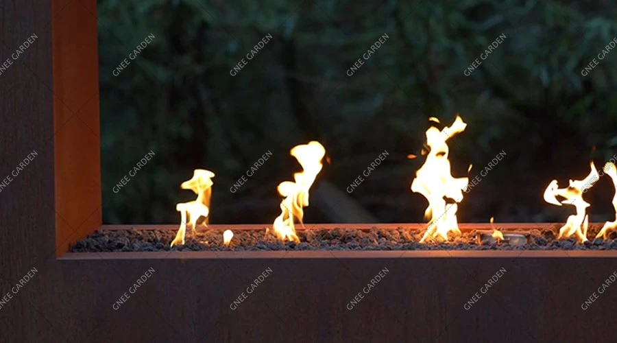 Corten Steel garden fire place Corten Steel garden fire place