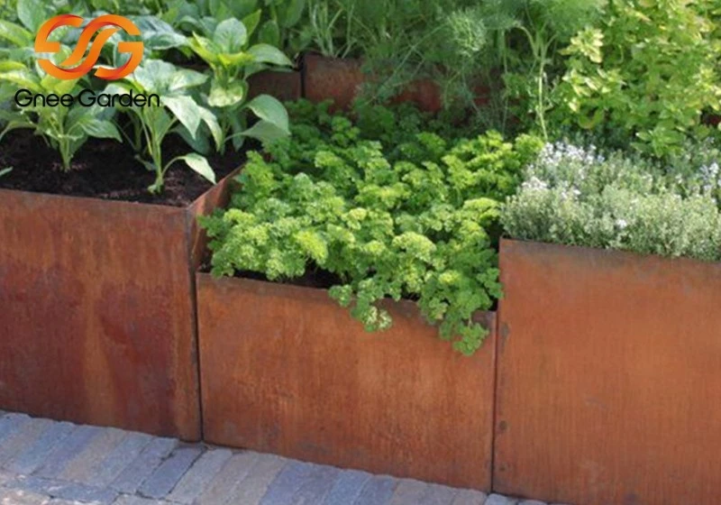 large corten steel planters large corten steel planters