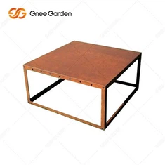 مبلمان پاسیو فضای باز کورتن استیل