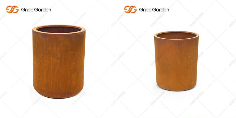 outdoor big corten flower pot outdoor big corten flower pot
