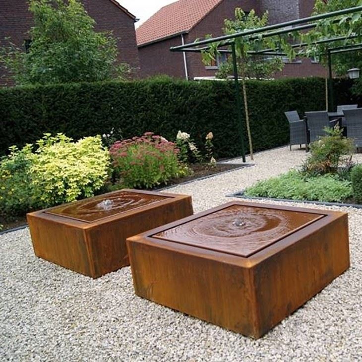 Supplier Corten Steel Pond Water Feature For Garden/patio